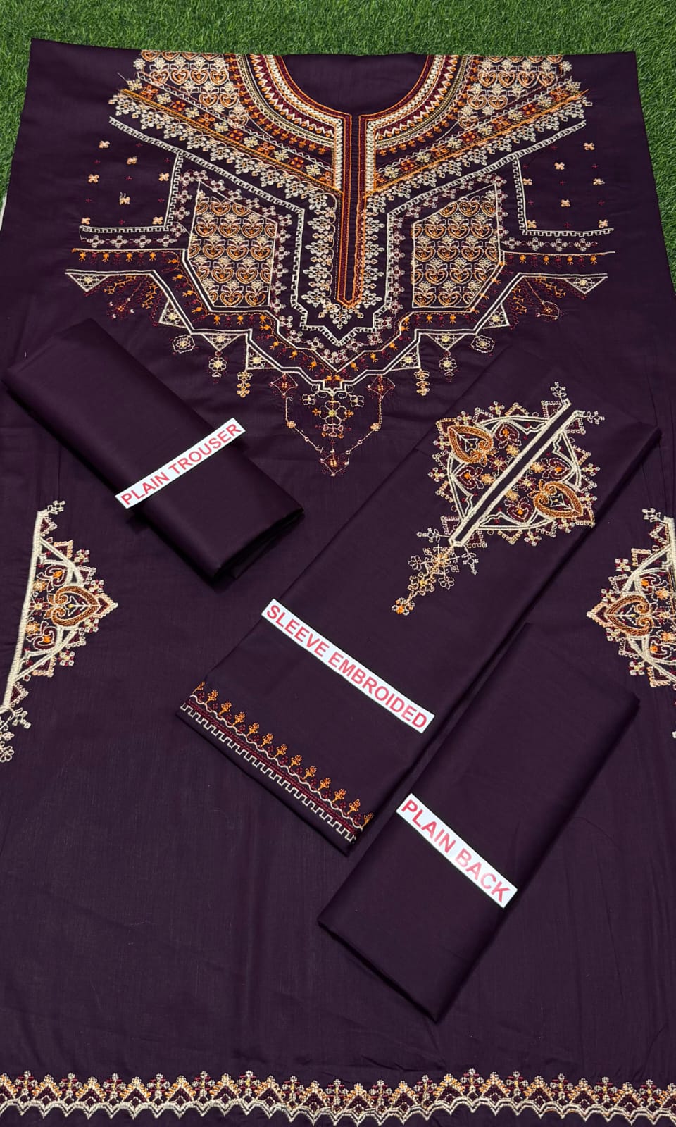 Zara shajaha embroidery lawn 2pc