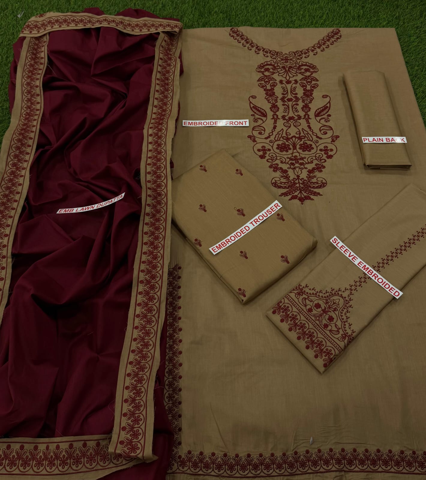 Baroque Embroidery lawn 3pc