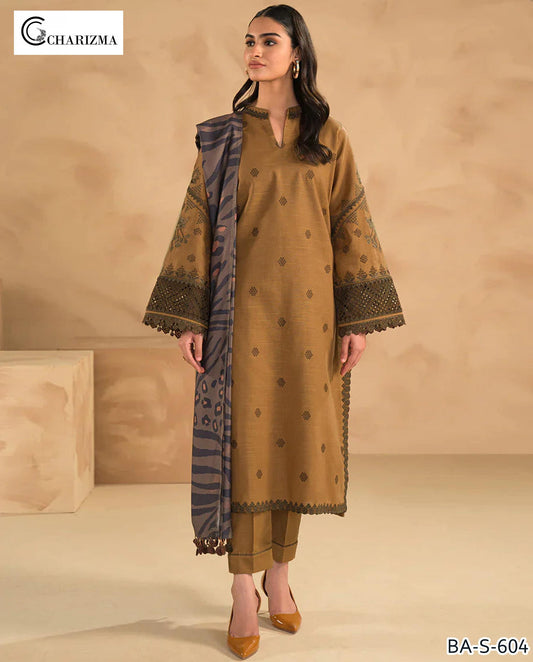 Charizma Embroidery lawn 3pc