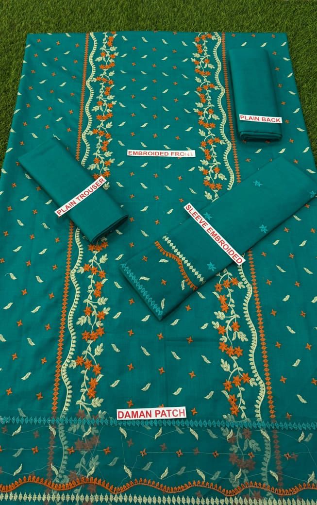 Sobia naseer Embroidery lawn 2pc