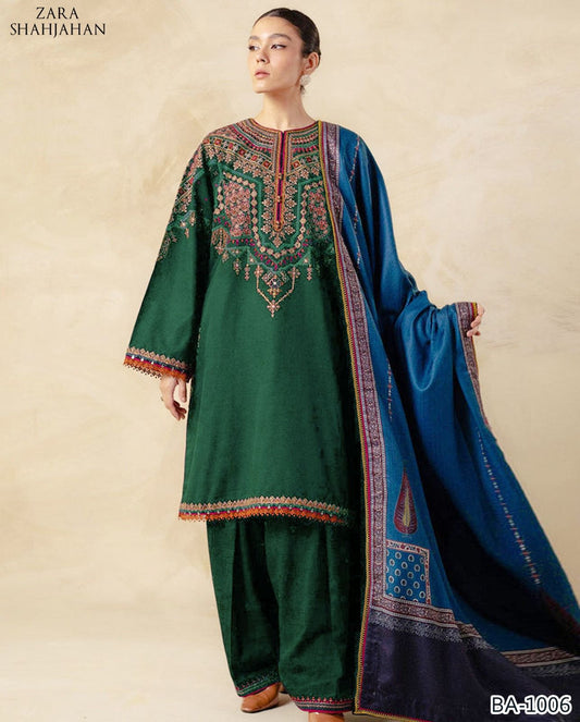 Zara shahjaha Embroidery lawn 2pc
