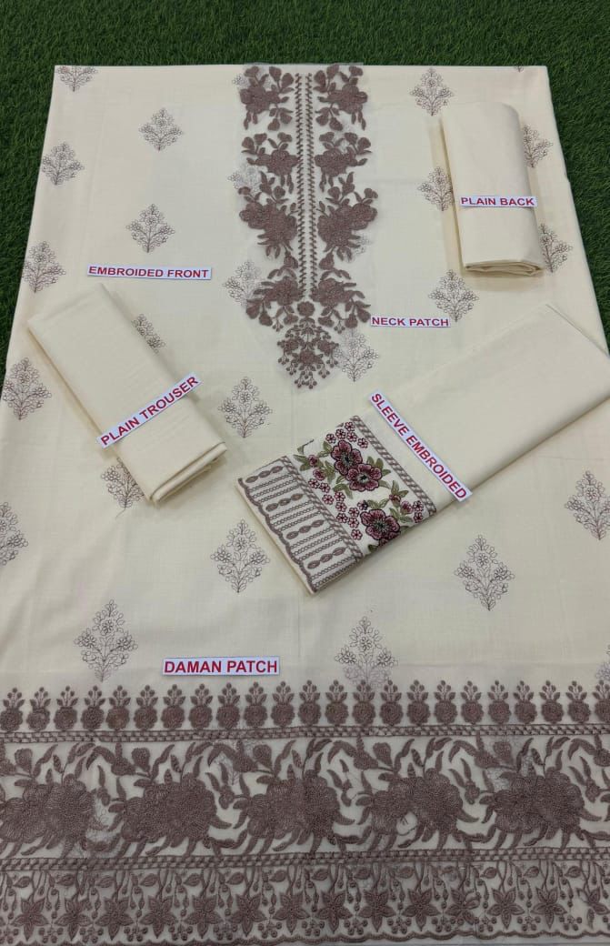 Zainab chattoni Embroidery lawn 2pc