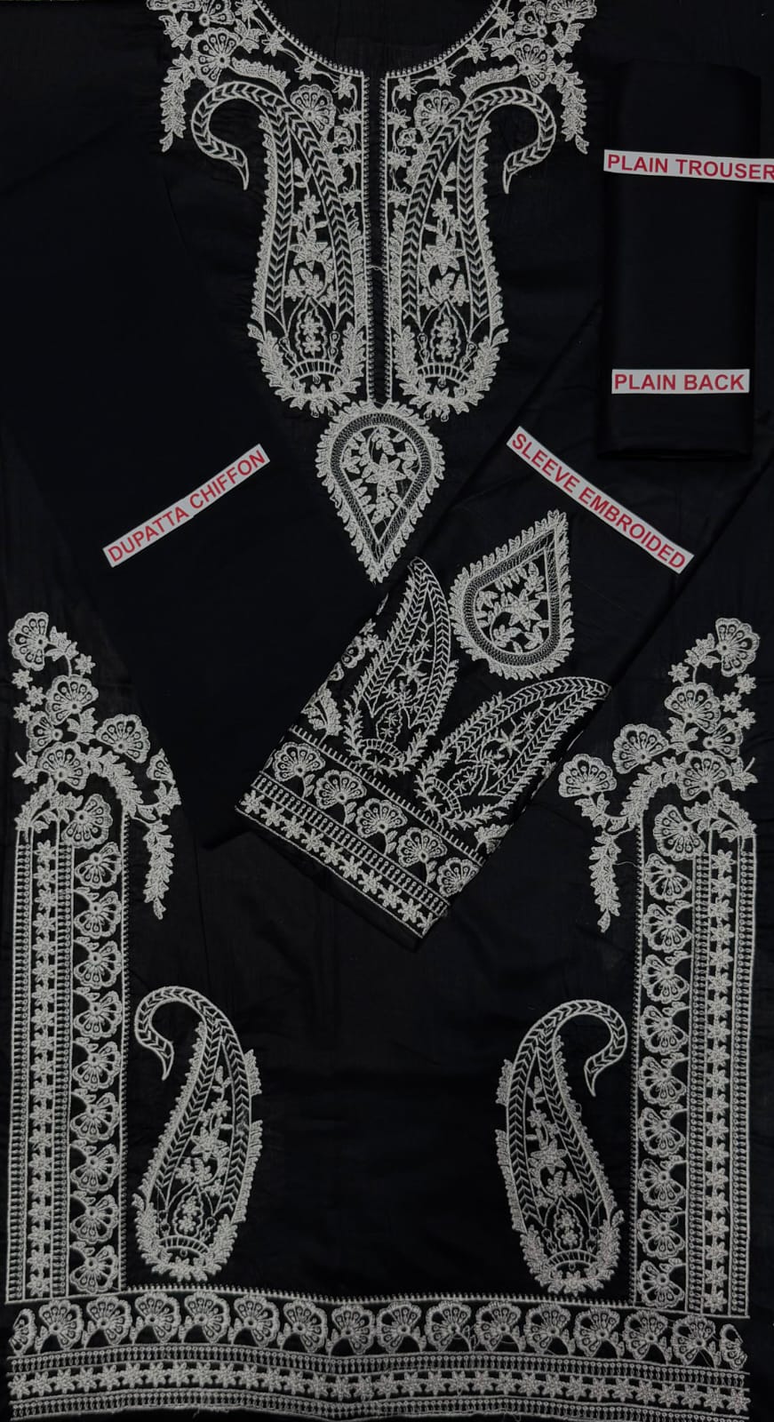 Embroidery lawn 3pc