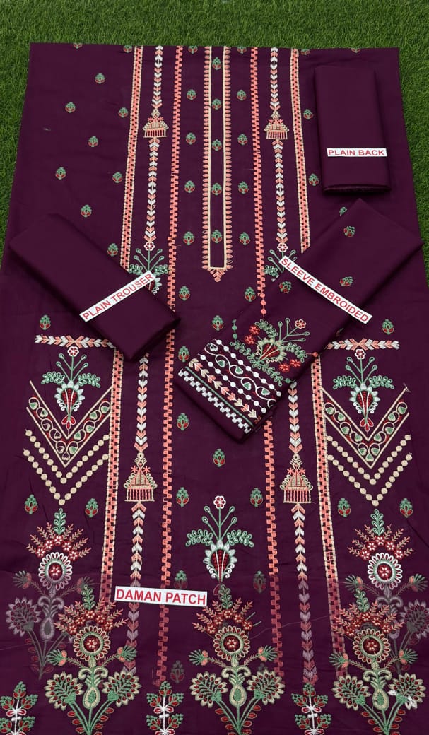 Azure Embroidery lawn 2pc