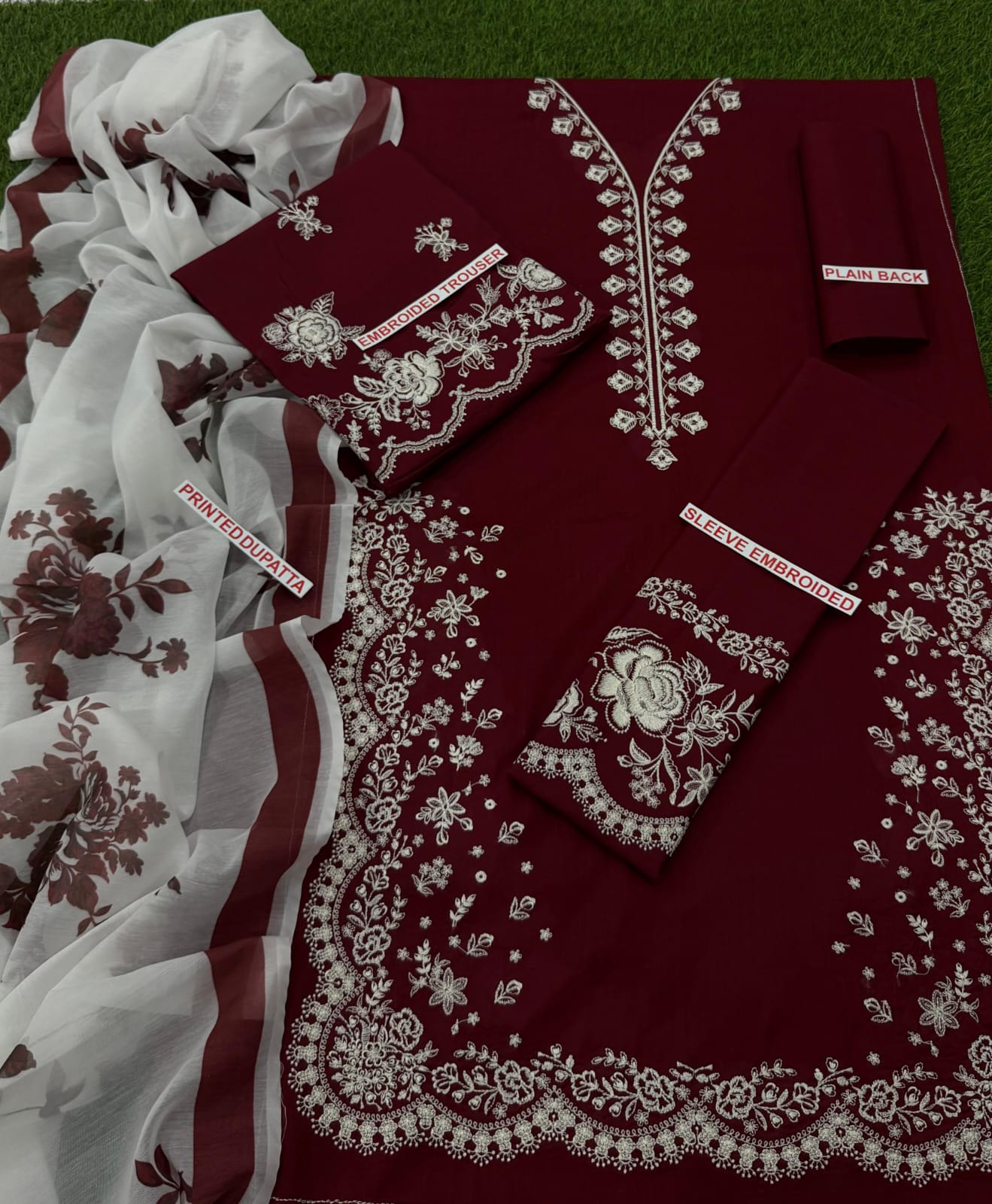 Zara shahjaha Embroidery lawn 3pc