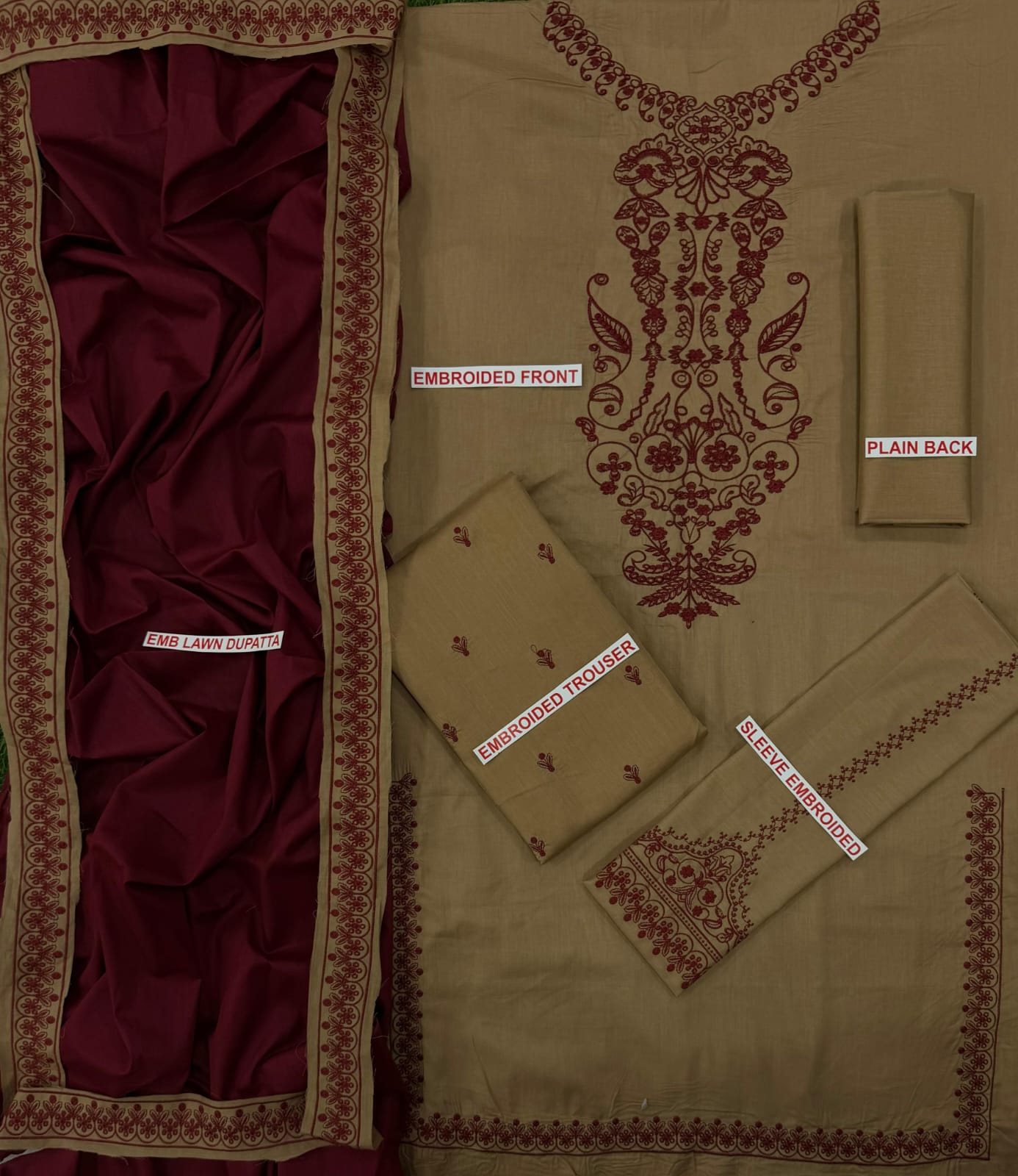 Baroque Embroidery lawn 3pc
