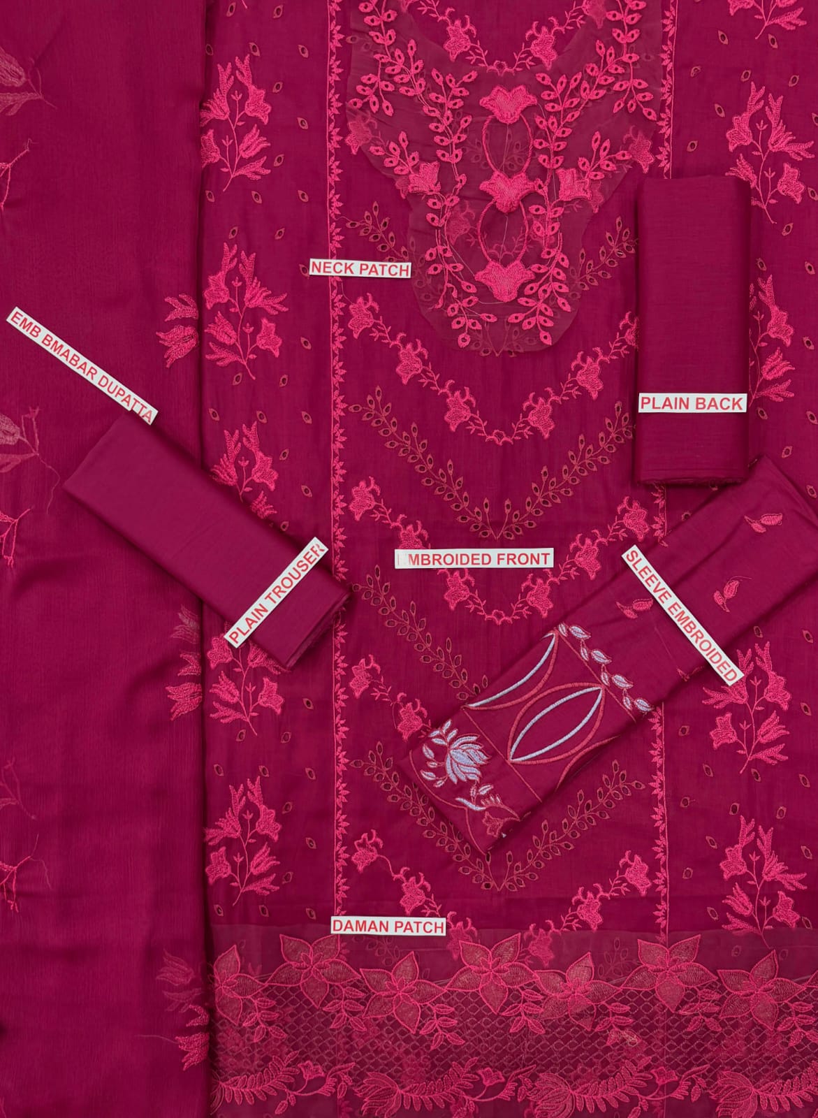 RANG RASIYA Embroidery lawn 3pc