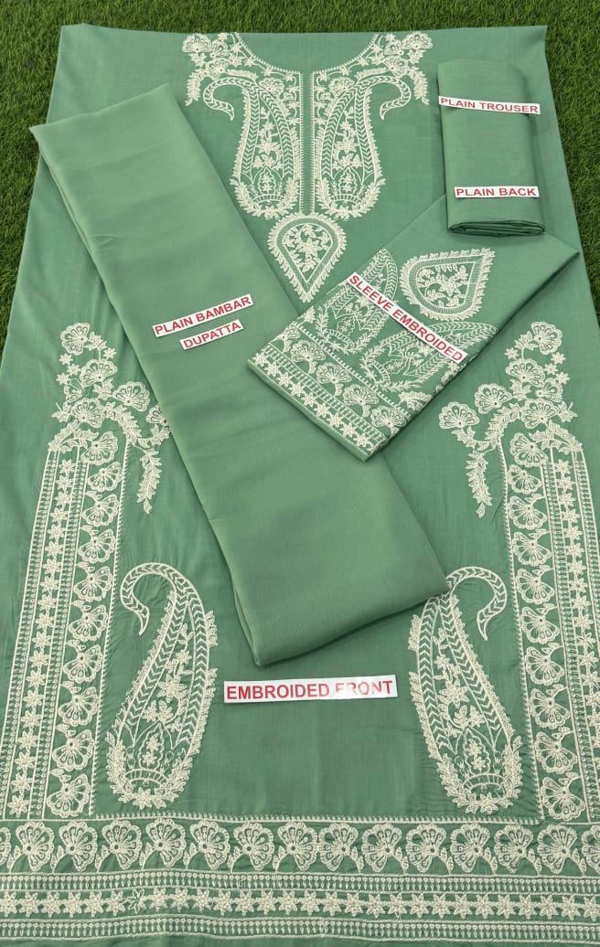 Afreen Embroidery lawn 3pc